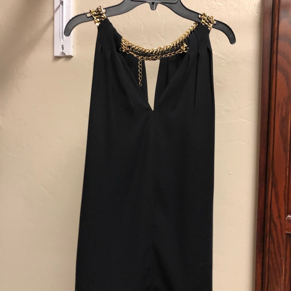 Marciano sleeveless top with gold accents